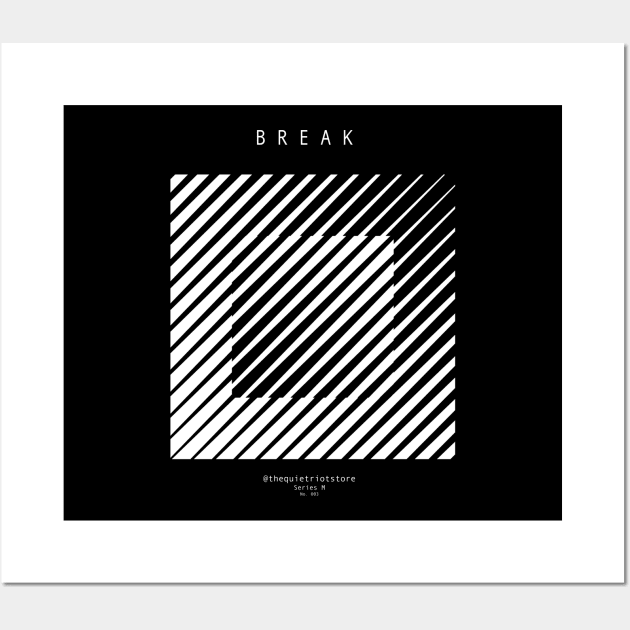 Minimal Break Wall Art by quietriot